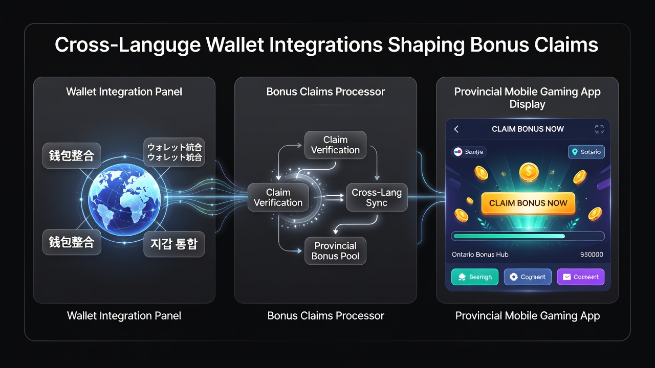 User completing a bonus claim on a provincial mobile gaming app with wallet integration visible